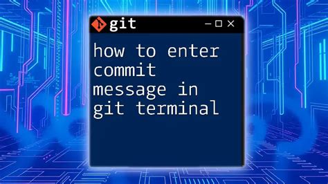 how to commit changes in git terminal
