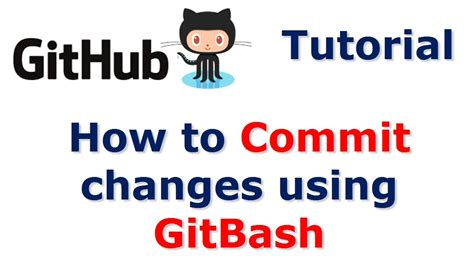 how to commit changes to github using git bash