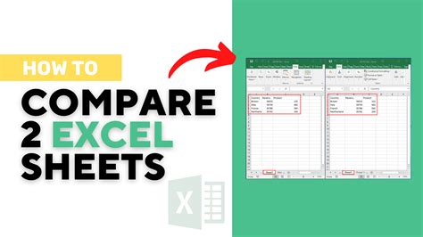 How To Compare The Two Sheets In Excel