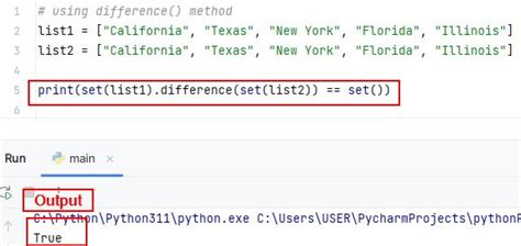 how to compare two lists in python for differences