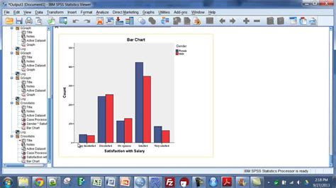 how to compare two variables spss