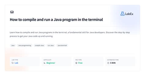 how to compile java program in vs code terminal
