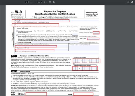 how to complete w-9 for an estate