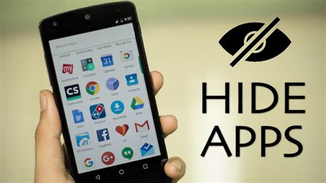 how to completely hide an app on android