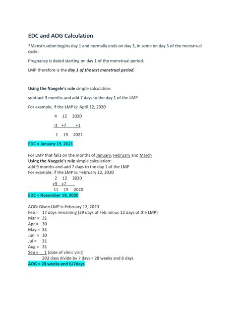 how to compute aog formula