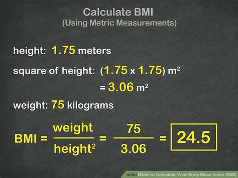 how to compute bmi example step by step