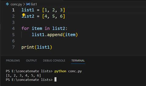 how to concat to list in python
