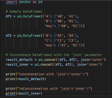 how to concat two dataframes in python