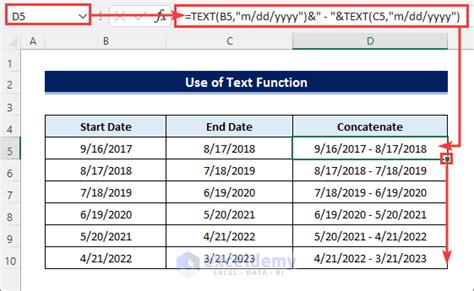 how to concatenate date month and year in excel