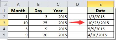how to concatenate year month and day to date in excel