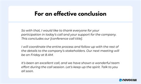 how to conclude a presentation script