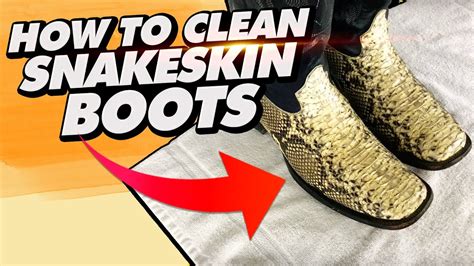 how to condition snakeskin boots