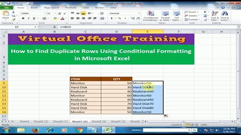 how to conditional format duplicate rows in excel