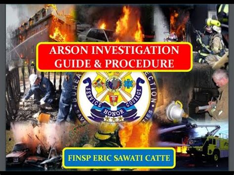 how to conduct fire arson investigation
