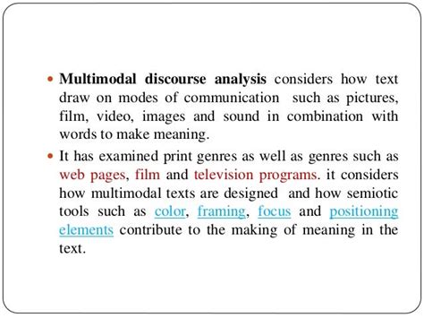 how to conduct multimodal discourse analysis