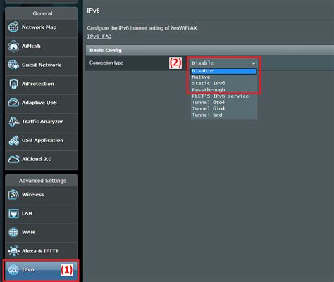 how to configure ipv6 on asus router