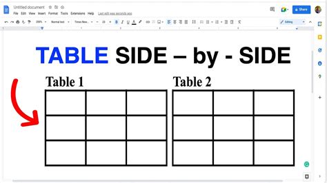 How To Connect 2 Tables In Google Docs