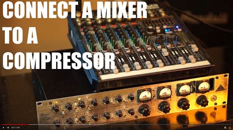 How To Connect Compressor To Mixer