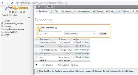 how to connect database with website