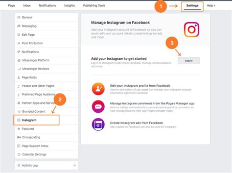 how to connect fb and ig page
