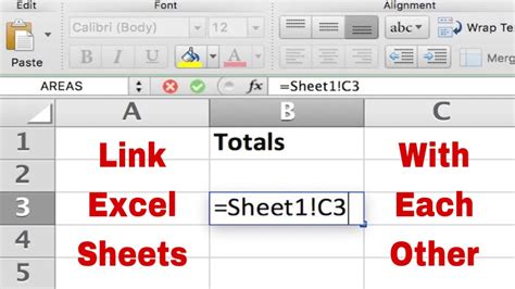 how to connect formulas between sheets in excel