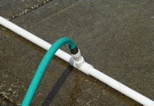 how to connect garden hose to pvc pipe