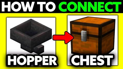 How To Connect Hopper To Chest In Minecraft Mobile