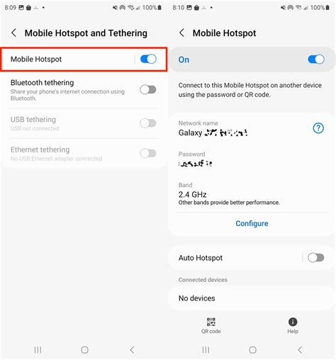 how to connect hotspot from android to iphone via bluetooth