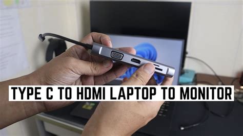 how to connect monitor using type c