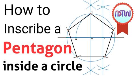 how to construct a pentagon inscribed in a circle