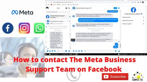 how to contact meta business support
