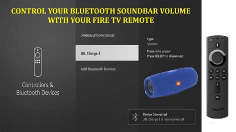 how to control bluetooth speaker with firestick remote