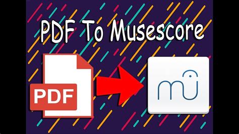 how to convert a musescore file to pdf