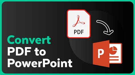 how to convert a pdf in a ppt