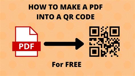 how to convert a pdf to a qr code