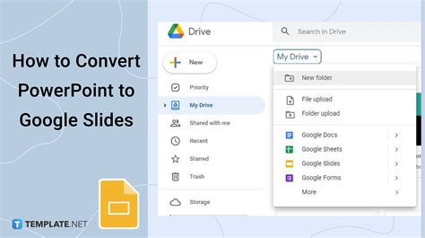 how to convert a powerpoint template to google slides