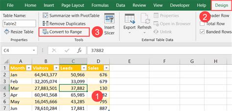How To Convert A Table Into A Range In Excel