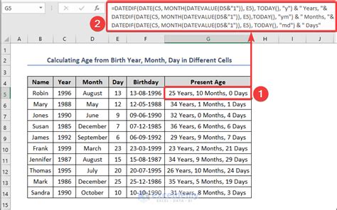 how to convert birthday into age in excel