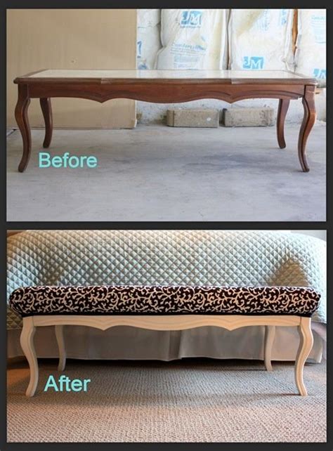 How To Convert Coffee Table Into Bench
