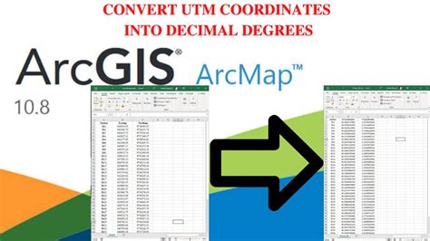how to convert coordinates in arcmap