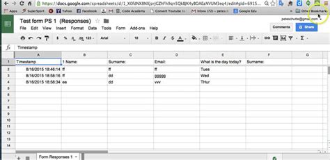 how to convert data from google form to excel