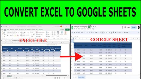 How To Convert Excel Doc To Google Sheet