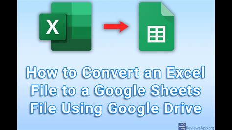 how to convert excel document to google sheets