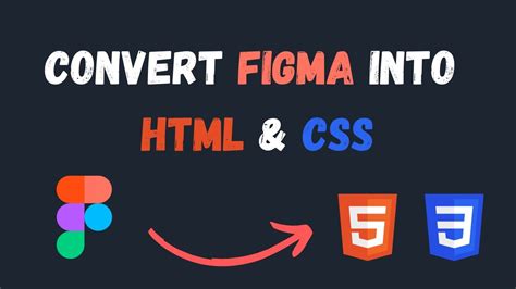 how to convert figma design to html
