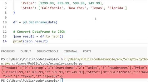 how to convert json data to dataframe in python