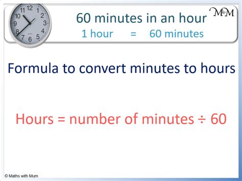 how to convert minutes to hours equation