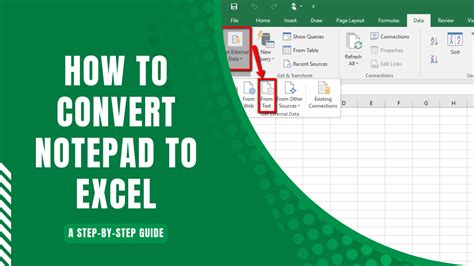 how to convert notepad file to excel format