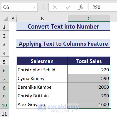 how to convert number stored as text to number in excel for whole column