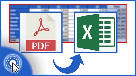 how to convert pdf file to excel file
