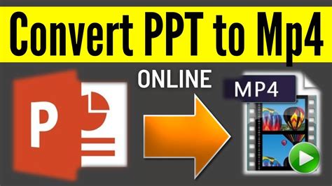 How To Convert Presentation To Mp4